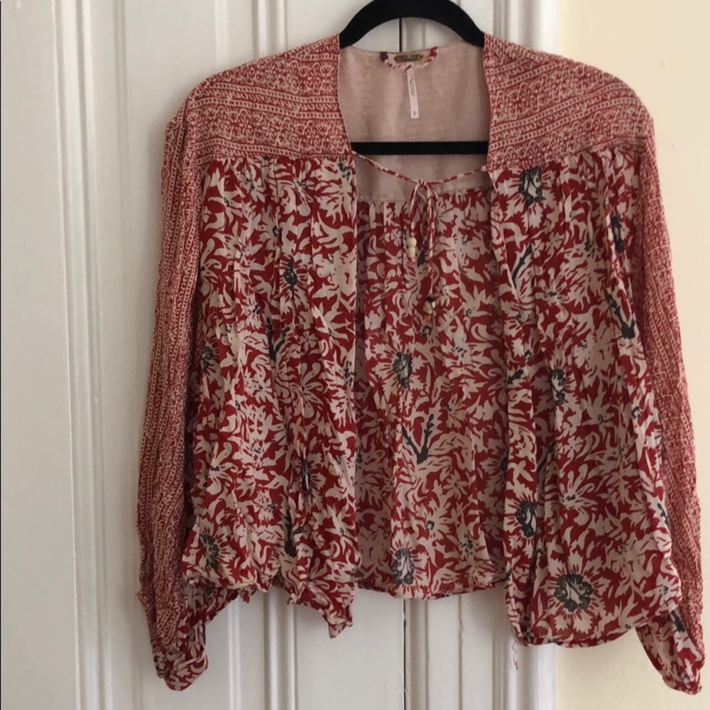 Free People floral blouse